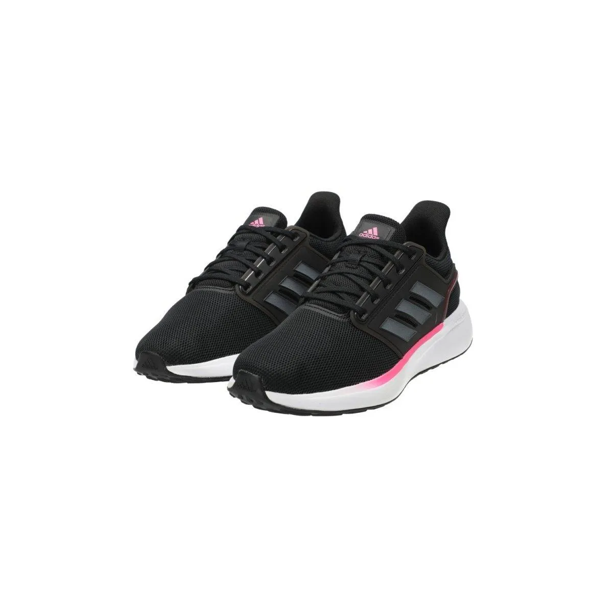 Adidas Eq19 Running Sport Shoes Fabric Black Colour For Women