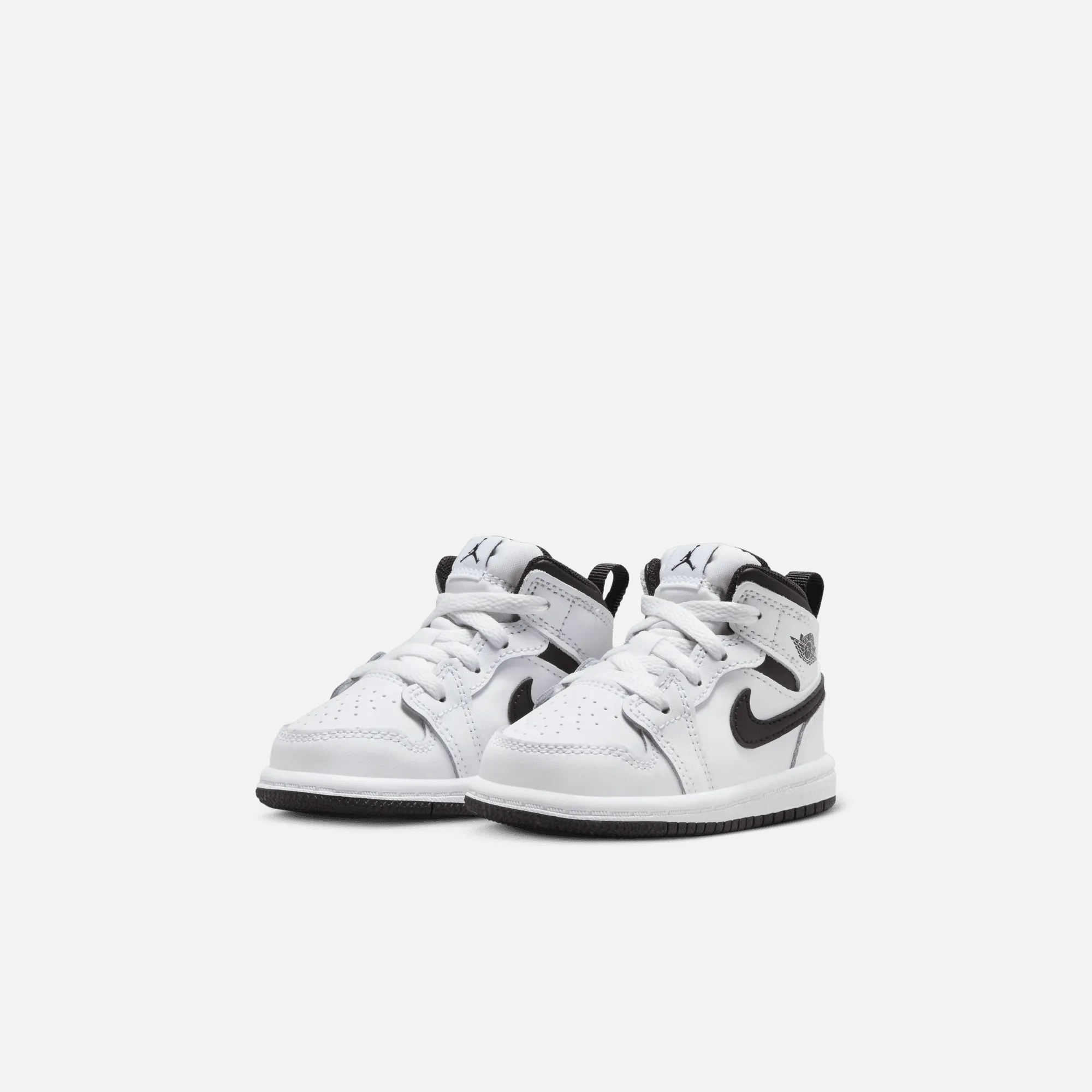 Air Jordan Kids' 1 Mid White Black (TD)