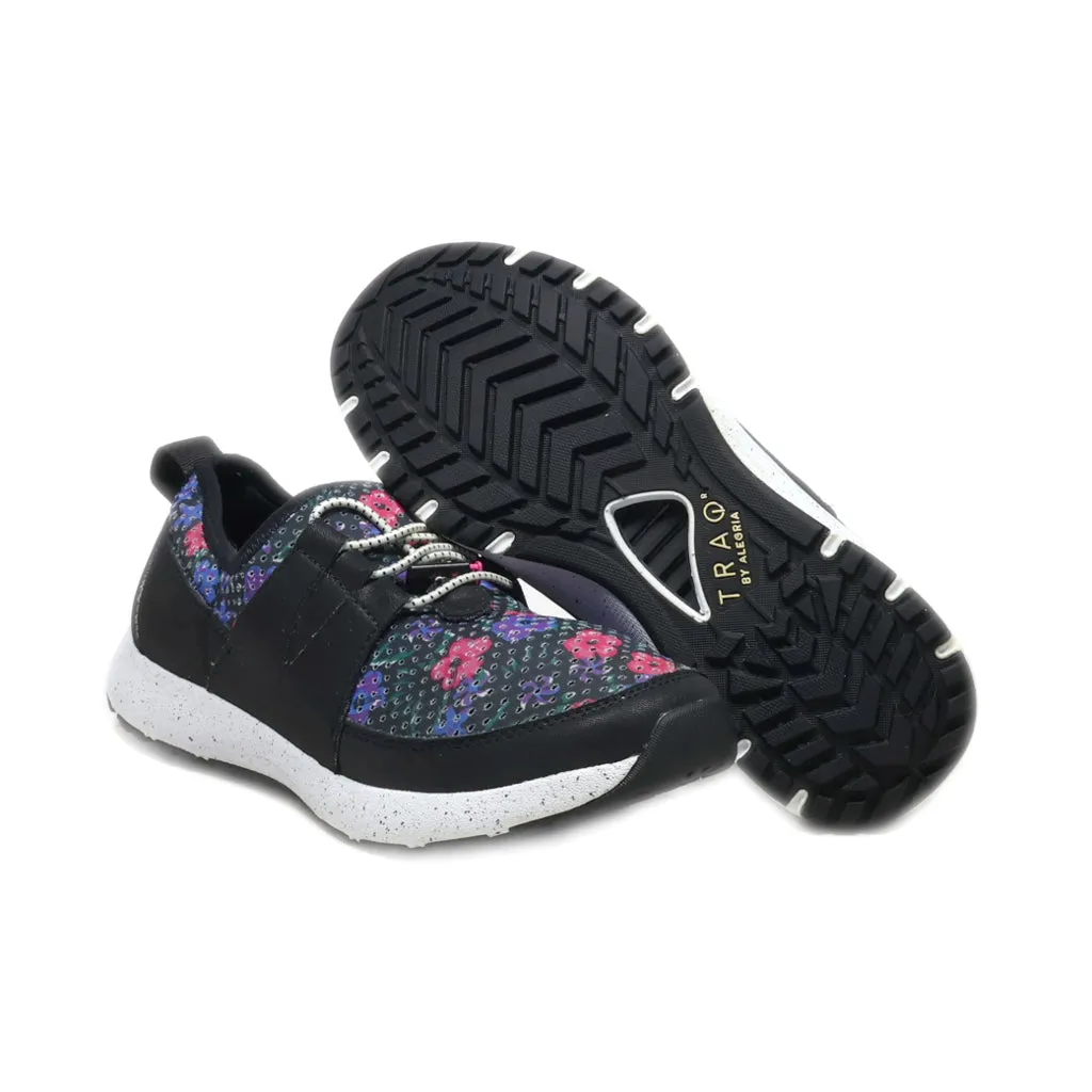 Alegria Sport Shoes Fabric Black Colour For Kids