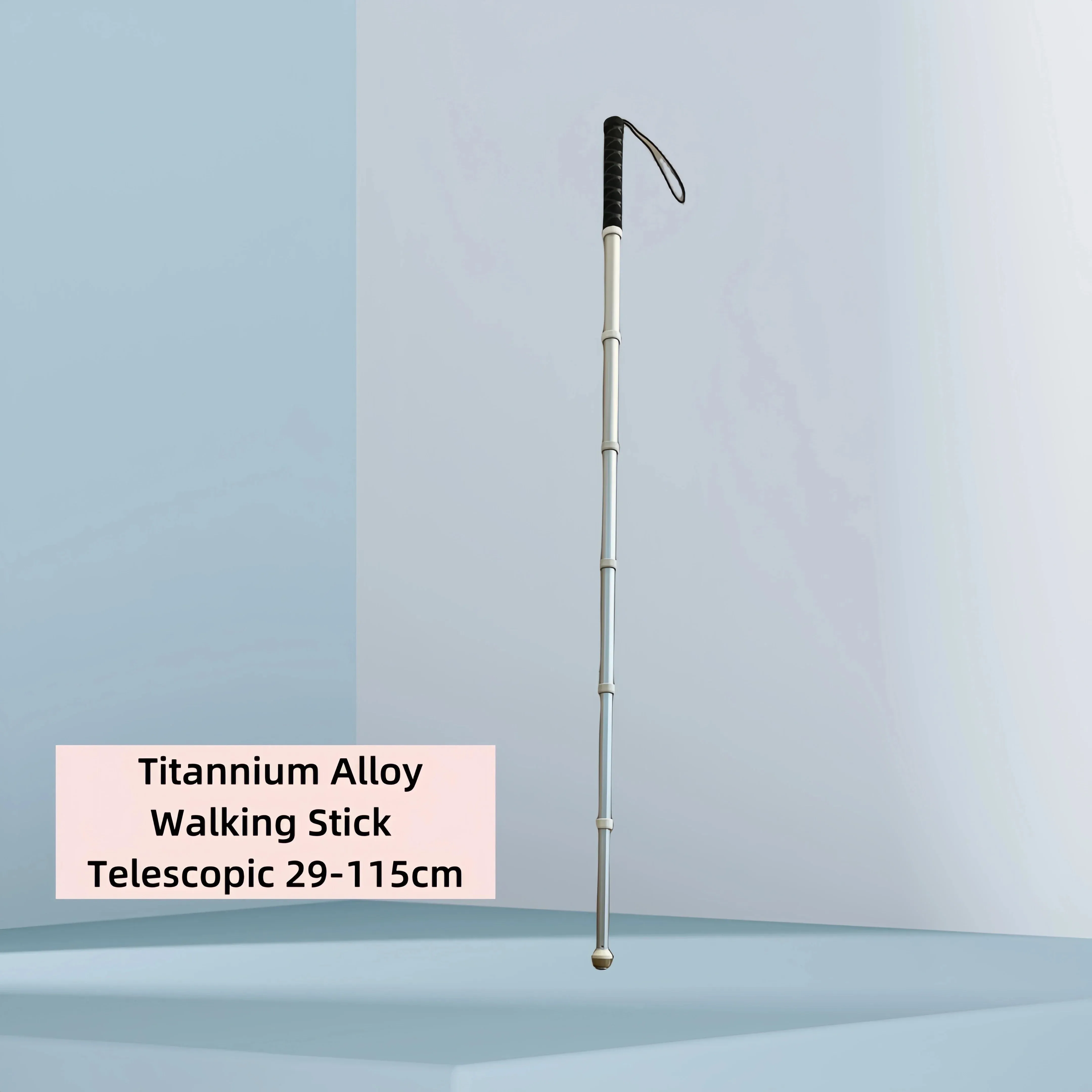 Alloy Retractable Cane 29-115cm Telescopic Trekking Pole Multifunctional Walking Stick  the Elderly Old Man Crutch