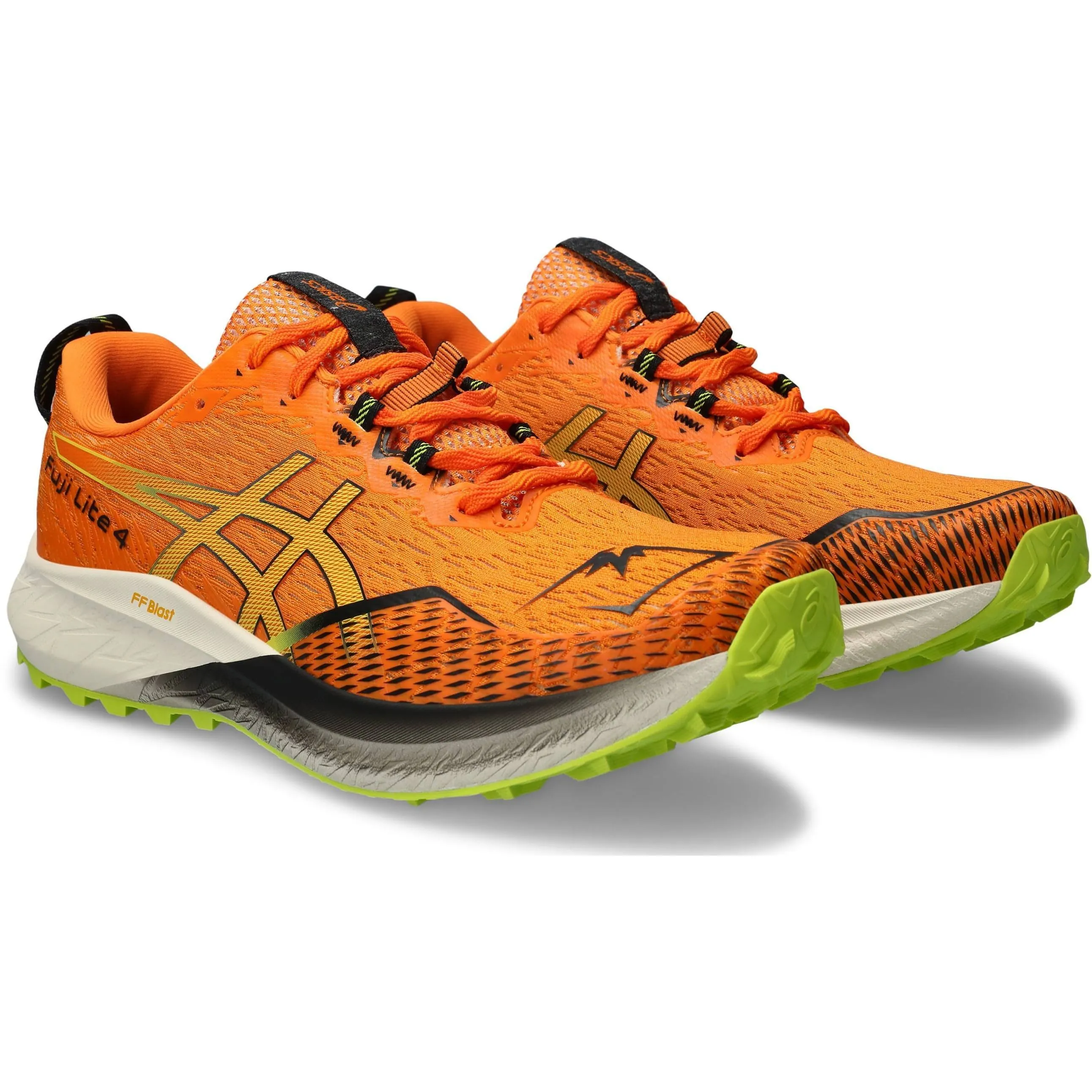 Asics Fuji Lite 4 Mens Trail Running Shoes - Orange