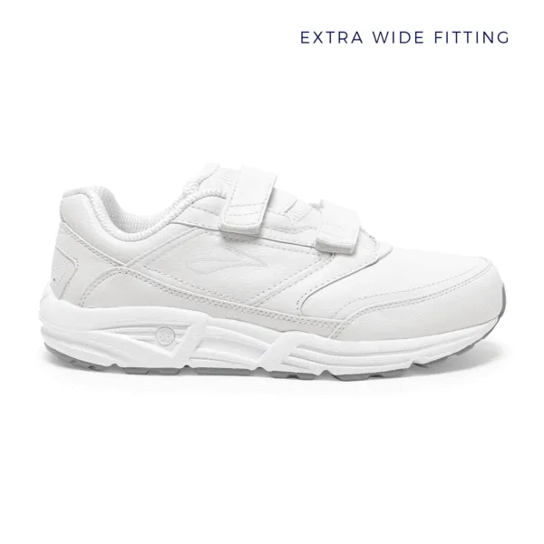 Brooks Addiction Walker V-strap Mens | Extra Wide | White