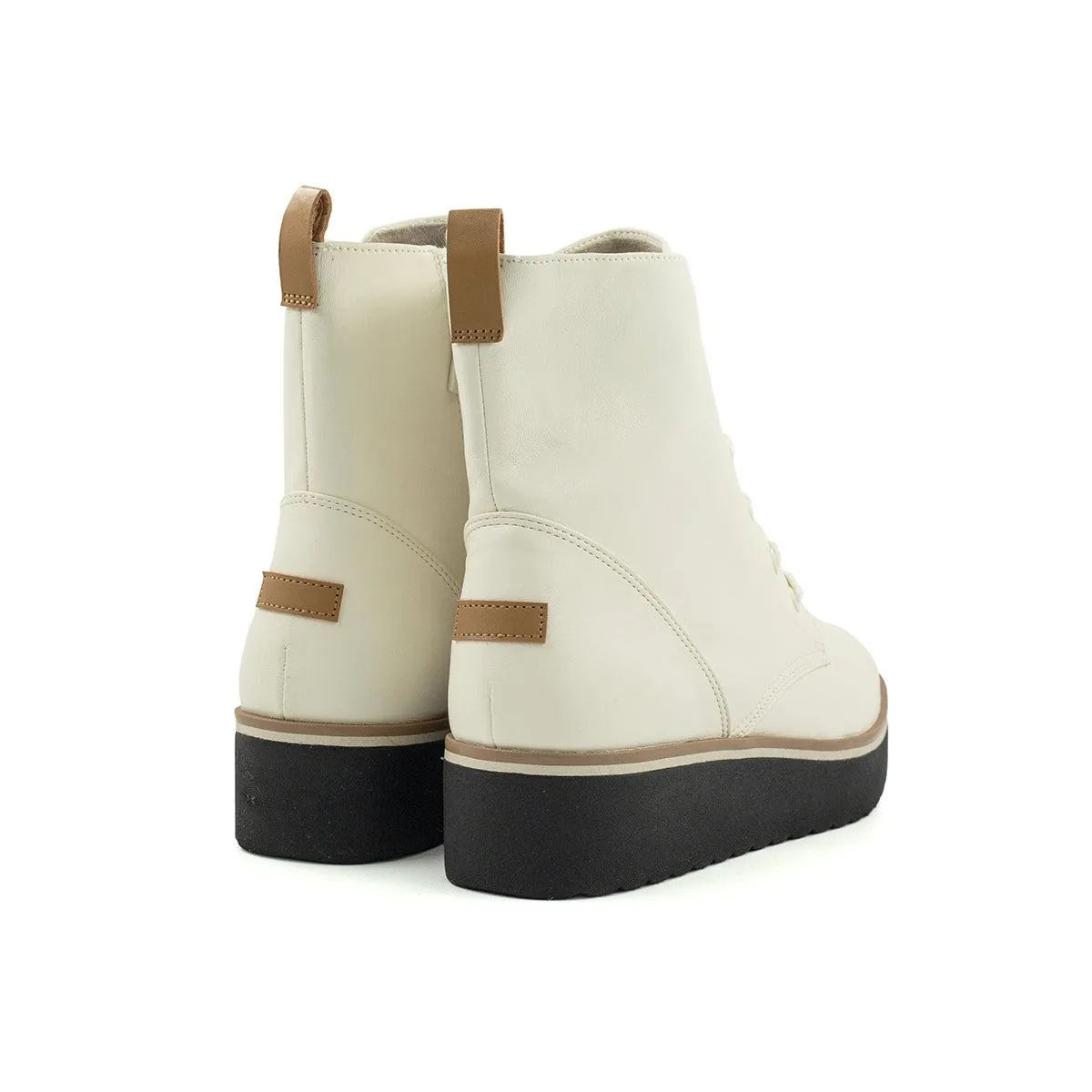 Dr. Scholl'S Ankle Boots Leather White Colour For Women