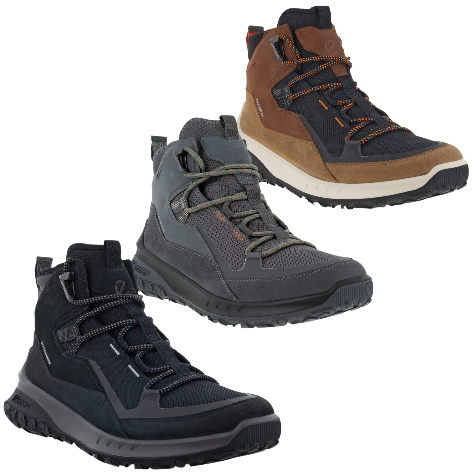 ECCO Mens ULT-TRN Nubuck Waterproof  Walking Boots