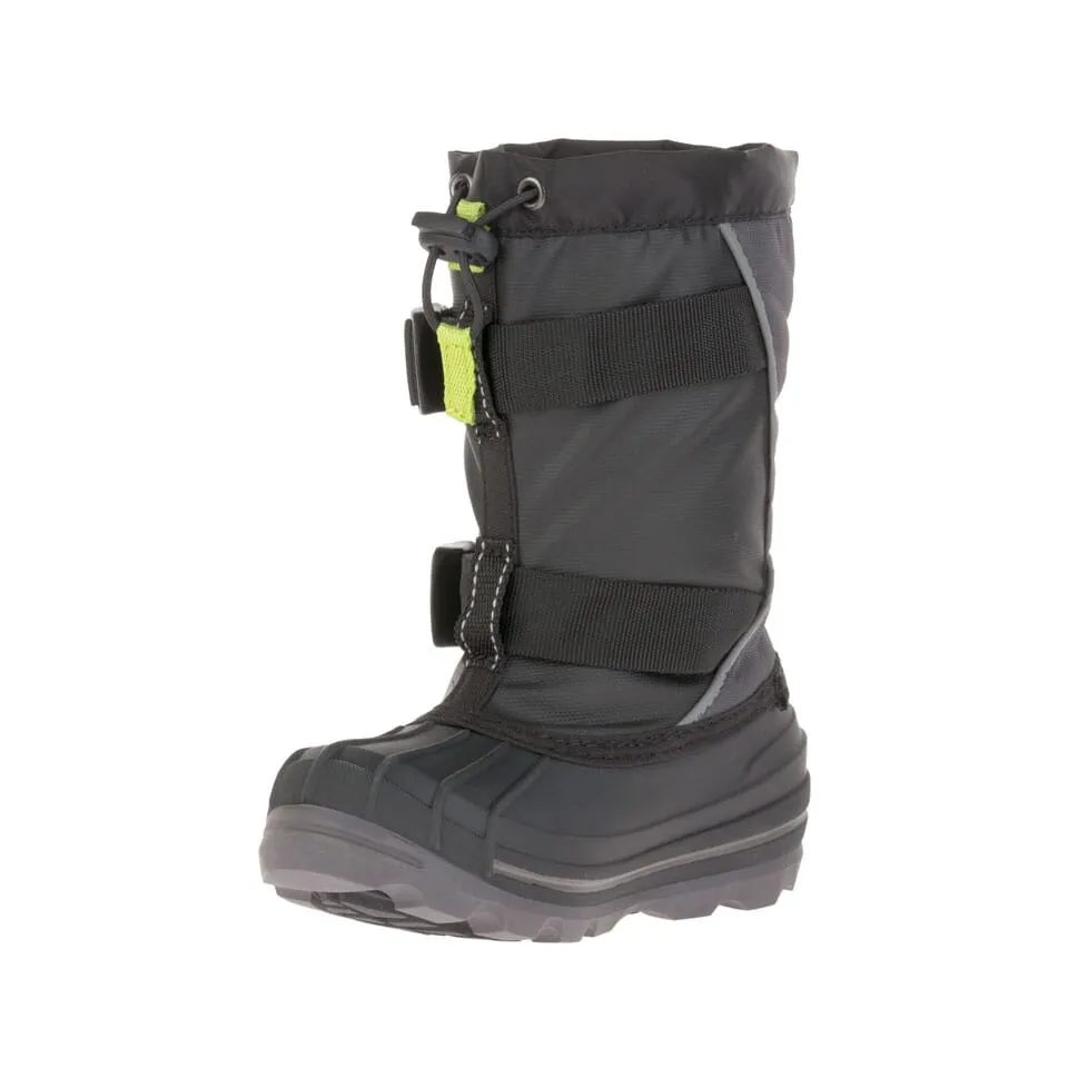 Glacial 4 Kid's Waterproof Snow Boot - Black/Charcoal