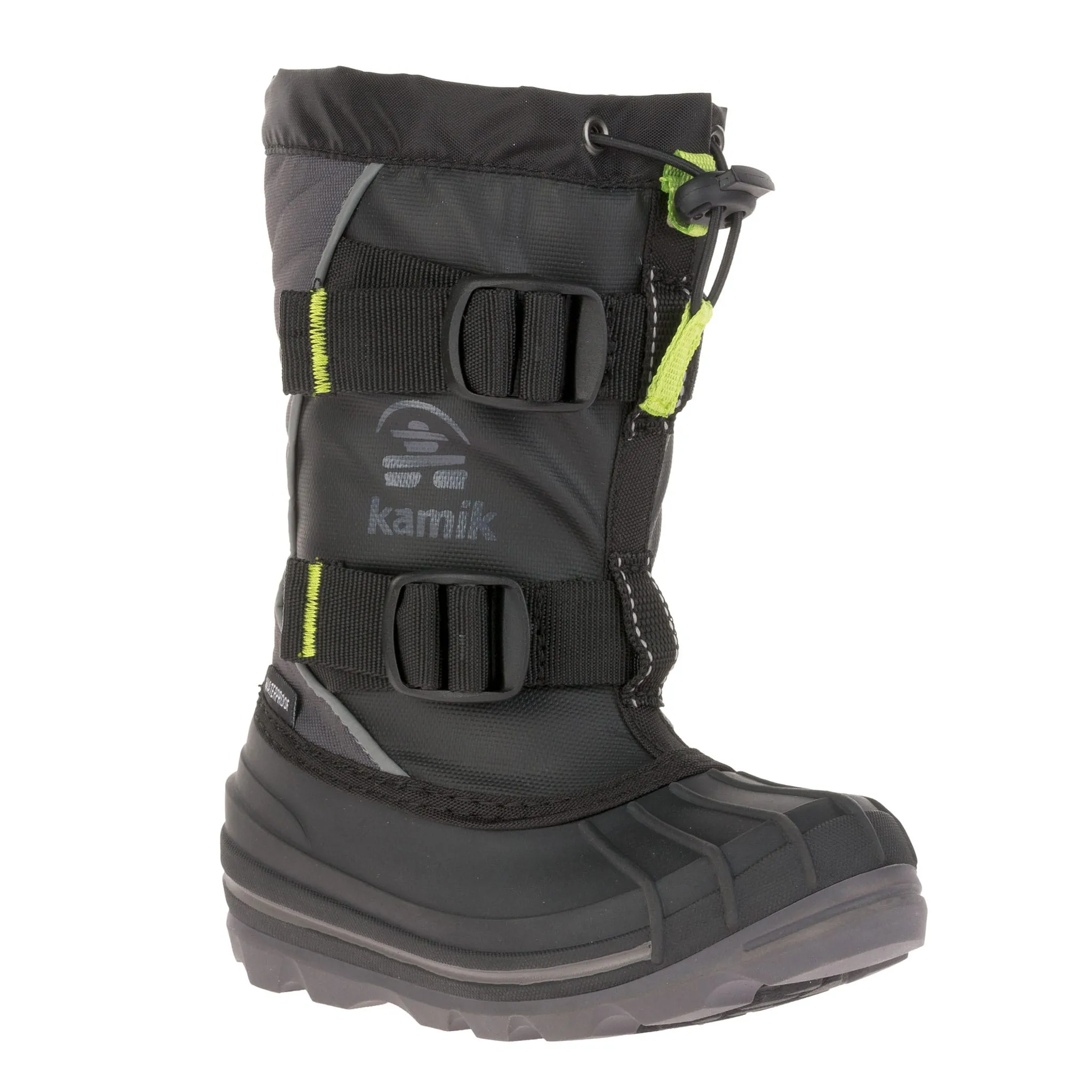 Glacial 4 Kid's Waterproof Snow Boot - Black/Charcoal