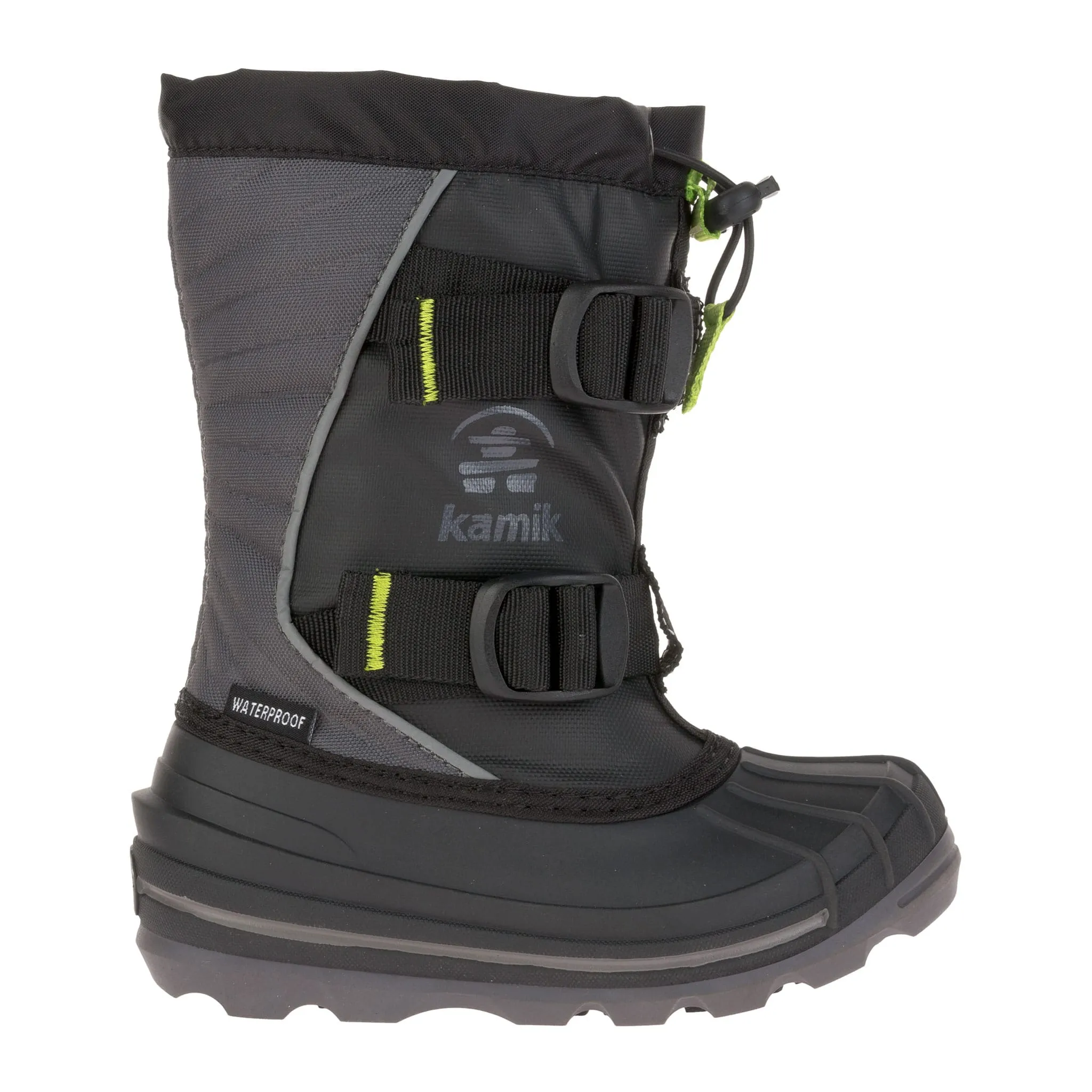 Glacial 4 Kid's Waterproof Snow Boot - Black/Charcoal