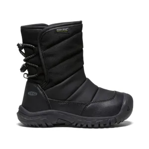 Little Kids' Puffrider Waterproof Winter Boot  |  Black/Steel Grey