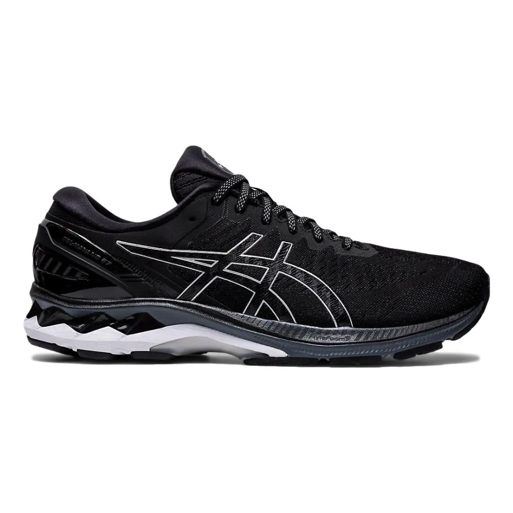 Men's Asics Gel-Kayano 27, Black/Pure Silver, 10.5 D Medium