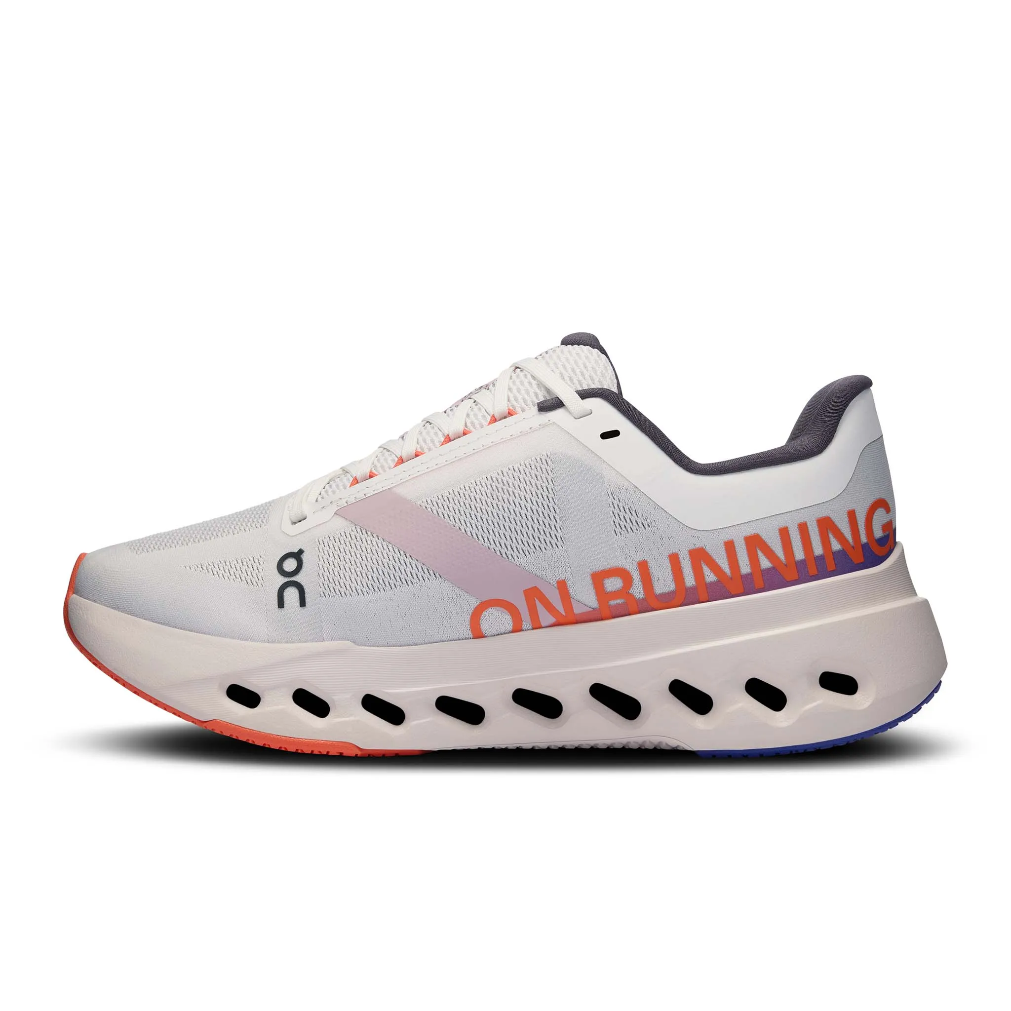 On | Women's Cloudsurfer Next Running Shoes - White/Flame