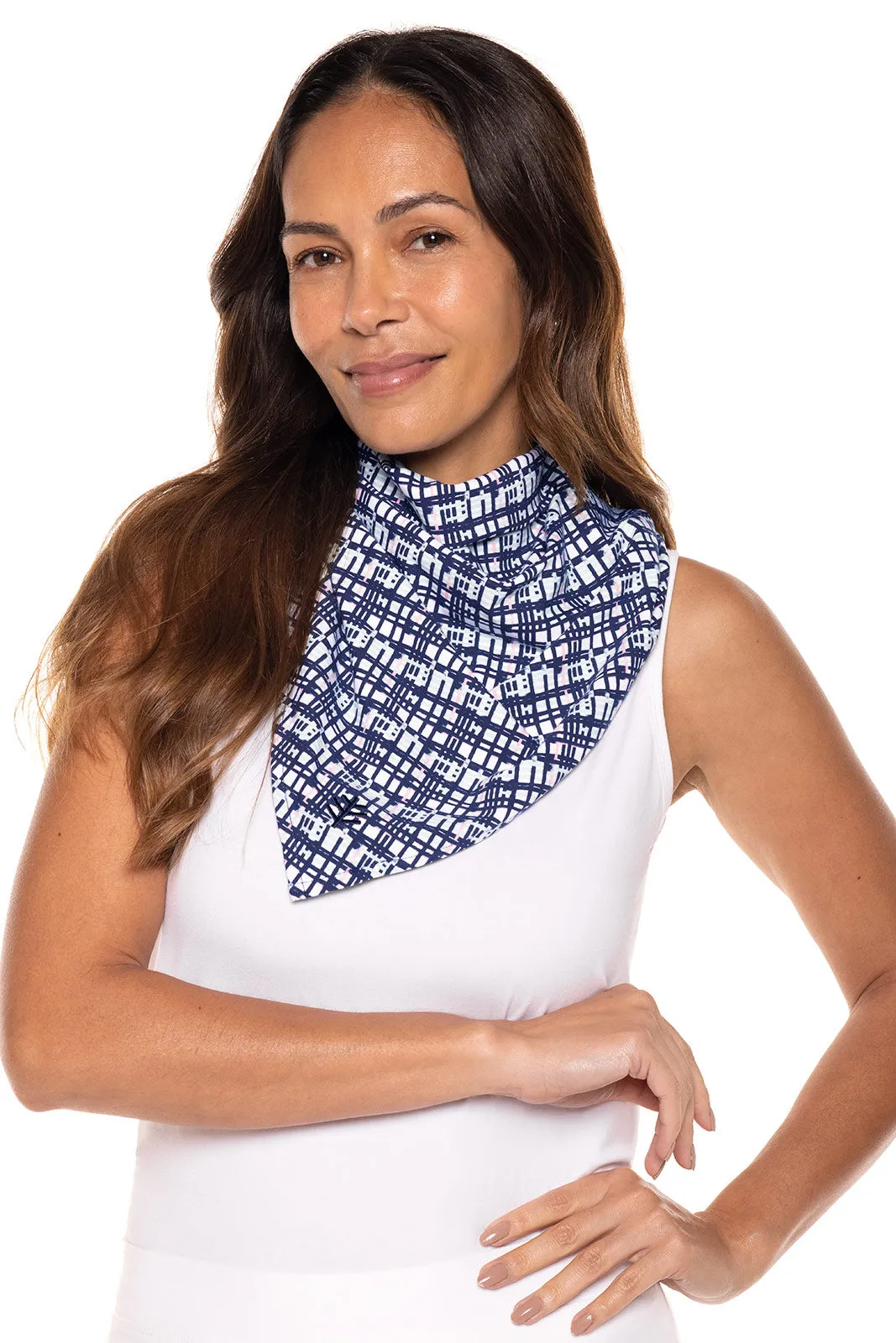 Sanibel Everyday Beach Bandana  |  Navy Gulf Stream Stripe