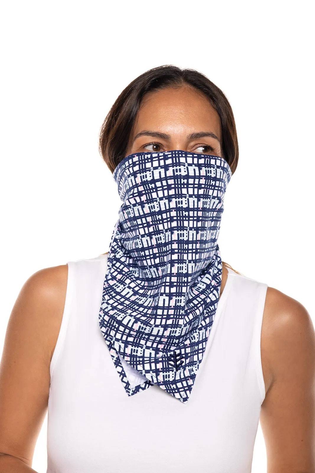 Sanibel Everyday Beach Bandana  |  Navy Gulf Stream Stripe