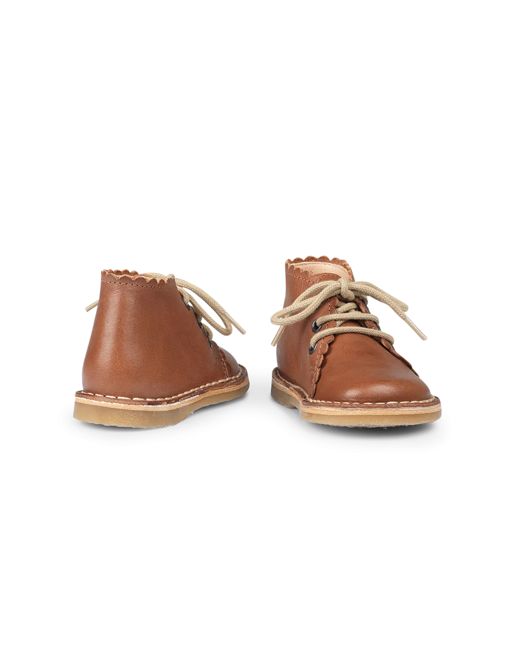 Scallop Boot - Cognac