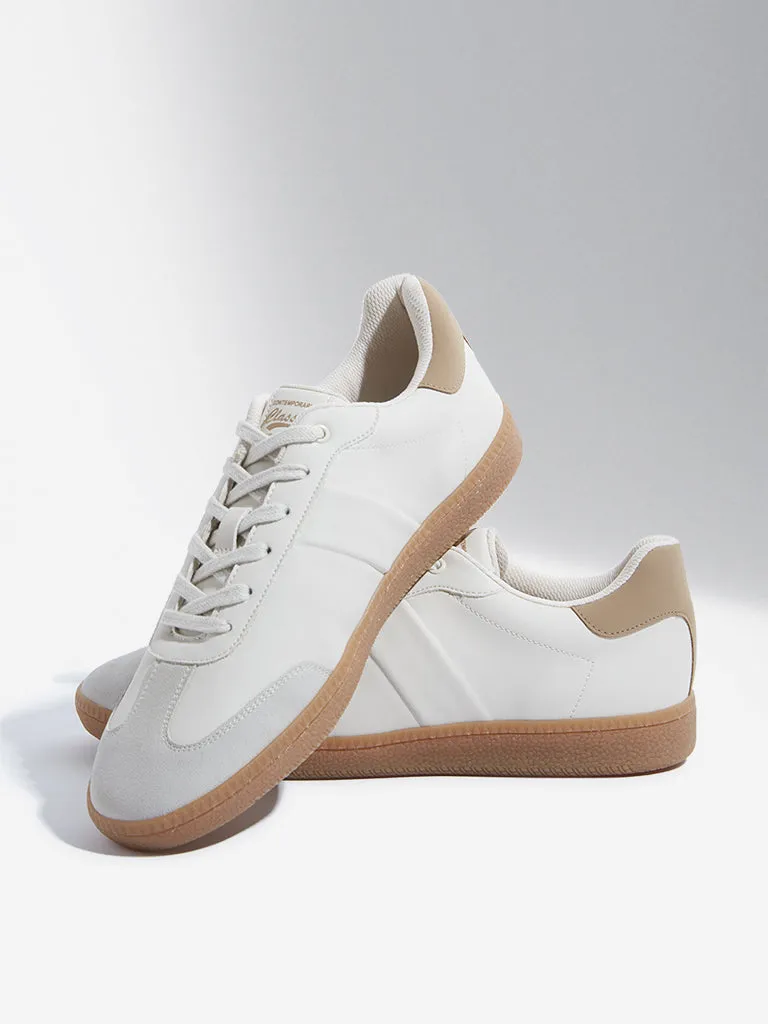 SOLEPLAY Beige Lace-Up Sneakers