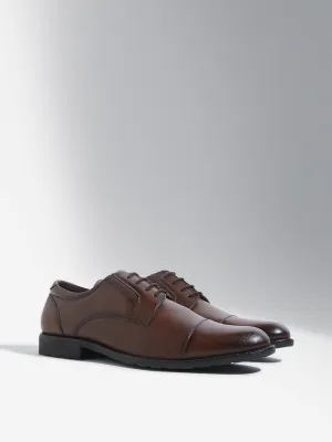 SOLEPLAY Dark Tan Lace-Up Shoes