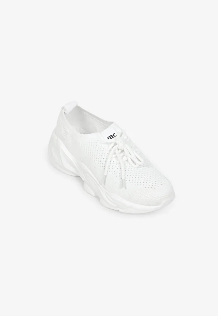 Turbo Mesh Chunky Streetwear Shoes - White